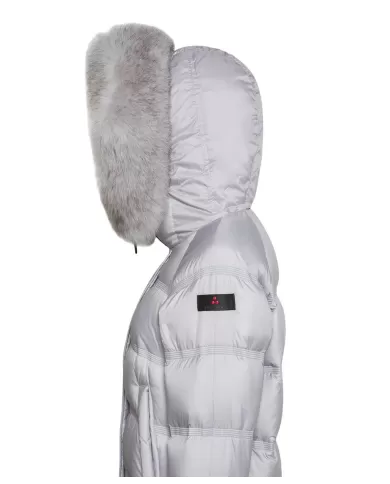 Piumino donna grigio con cappuccio PED511001181903 TAKAN|PEUTEREY