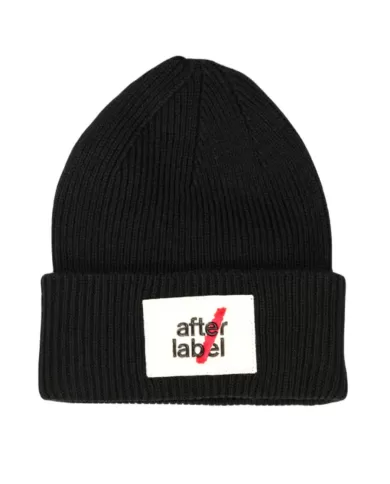 Cappellino Uomo nero in lana KIRUNAK 08|AFTER LABEL