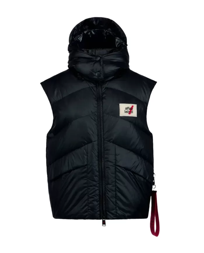 Gilet Donna nero trapuntato a collo alto VADUZ N051 |AFTER LABEL Gilet Donna nero trapuntato a collo alto VADUZ N051 |AFTER LABEL