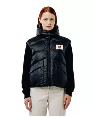 Gilet Donna nero trapuntato a collo alto VADUZ N051 |AFTER LABEL