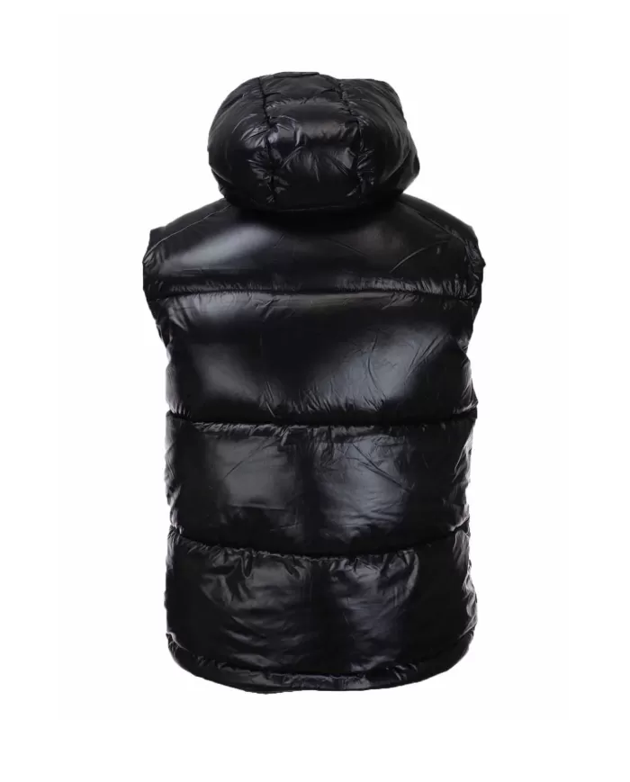 Gilet uomo nero con cappuccio D80296M LUCK19 DEXTER | SAVE THE DUCK