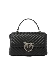 Borsa Donna nero/argento in pelle 100043 A0GK|PINKO