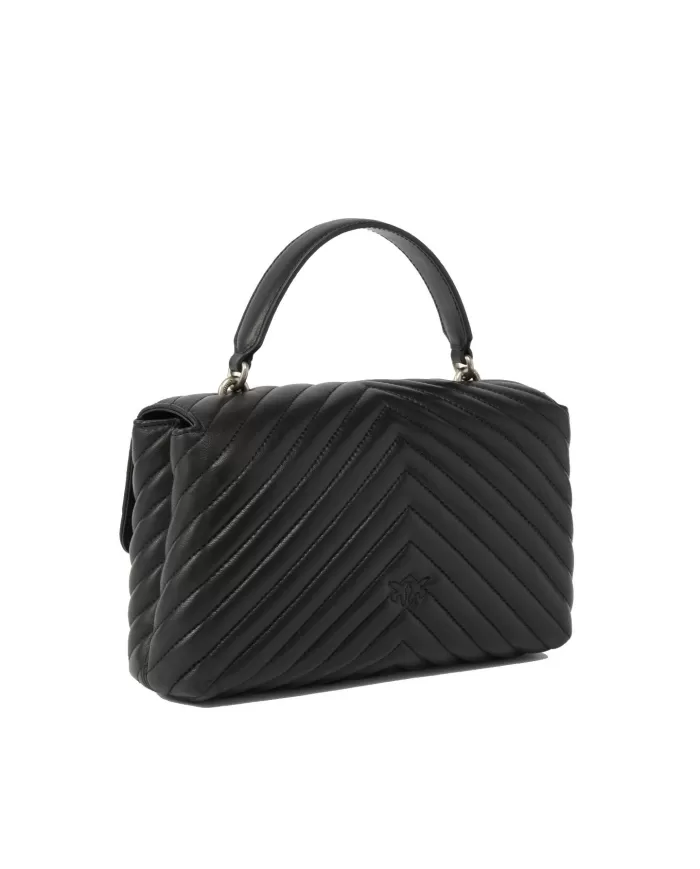 Borsa Donna nero/argento in pelle 100043 A0GK|PINKO Borsa Donna nero/argento in pelle 100043 A0GK|PINKO