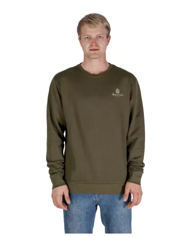 Felpa Uomo verde militare in cotone A004_SW001|AQUASCUTUM Felpa Uomo verde militare in cotone A004_SW001|AQUASCUTUM
