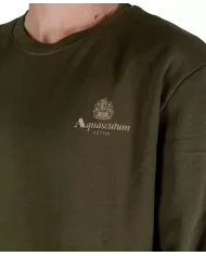 Felpa Uomo verde militare in cotone A004_SW001|AQUASCUTUM