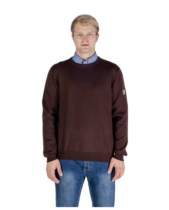 Maglia Uomo marrone in lana A004_WO002|AQUASCUTUM Maglia Uomo marrone in lana A004_WO002|AQUASCUTUM