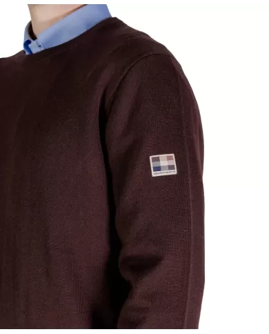Maglia Uomo marrone in lana A004_WO002|AQUASCUTUM Maglia Uomo marrone in lana A004_WO002|AQUASCUTUM