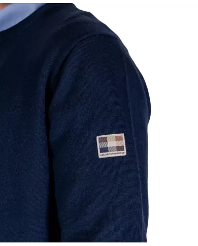 Maglia Uomo blu in lana A004_WO002 | AQUASCUTUM Maglia Uomo blu in lana A004_WO002 | AQUASCUTUM