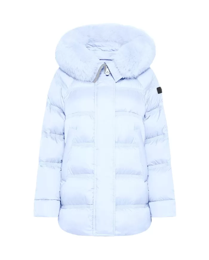 PEUTEREY Piumino donna PED511001181903 TAKAN A-EP eco-friendly con cappuccio in pelliccia di volpe 181 CELESTIALE PEUTEREY Piumino donna PED511001181903 TAKAN A-EP eco-friendly con cappuccio in pelliccia di volpe 181 CELESTIALE
