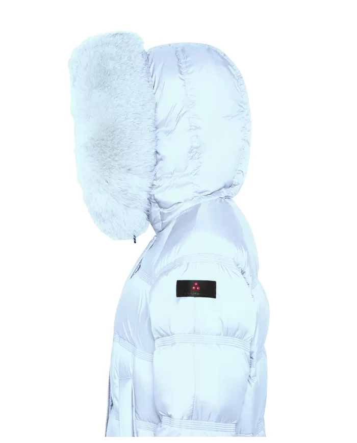PEUTEREY Piumino donna PED511001181903 TAKAN A-EP eco-friendly con cappuccio in pelliccia di volpe 181 CELESTIALE PEUTEREY Piumino donna PED511001181903 TAKAN A-EP eco-friendly con cappuccio in pelliccia di volpe 181 CELESTIALE