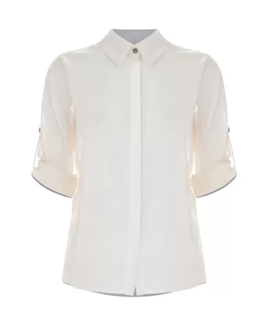 Camicia Donna panna in cotone P25PCM5898ABUN0000 HODIN|KOKKA Camicia Donna panna in cotone P25PCM5898ABUN0000 HODIN|KOKKA
