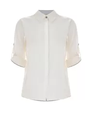 Camicia Donna panna in cotone P25PCM5898ABUN0000 HODIN|KOKKA