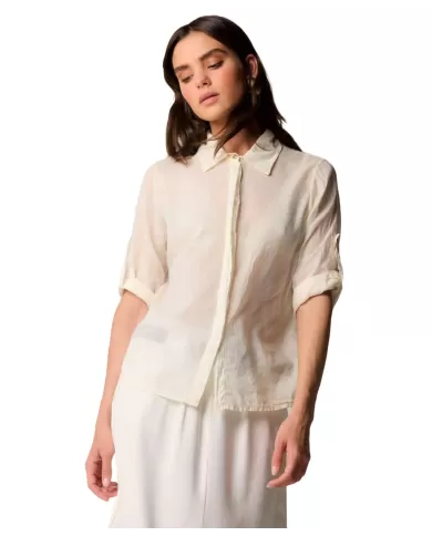 Camicia Donna panna in cotone P25PCM5898ABUN0000 HODIN|KOKKA Camicia Donna panna in cotone P25PCM5898ABUN0000 HODIN|KOKKA