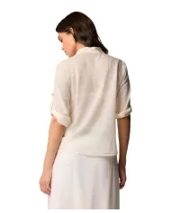 Camicia Donna panna in cotone P25PCM5898ABUN0000 HODIN|KOKKA