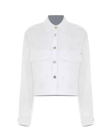 Giubbino Donna cotone pizzo san gallo P25PGB5830ABUN0000 JEANNE|KOKKA Giubbino Donna cotone pizzo san gallo P25PGB5830ABUN0000 JEANNE|KOKKA