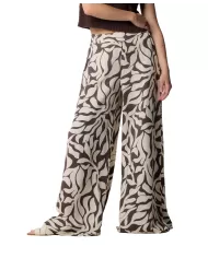 Pantaloni Donna marrone a fantasia P25PPF5894ABFA0000 ELENNYS|KOKKA Pantaloni Donna marrone a fantasia P25PPF5894ABFA0000 ELENNYS|KOKKA
