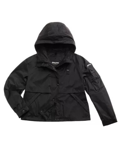 Giacca Donna nera con cappuccio 25SBLDC01358 007101|BLAUER Giacca Donna nera con cappuccio 25SBLDC01358 007101|BLAUER