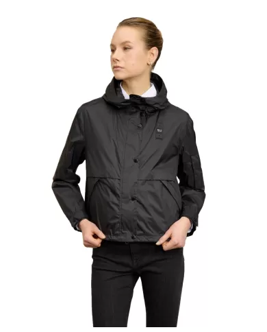 Giacca Donna nera con cappuccio 25SBLDC01358 007101|BLAUER Giacca Donna nera con cappuccio 25SBLDC01358 007101|BLAUER