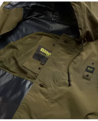 Trench Uomo verde militare con cappuccio 25SBLUK11239 007110 |BLAUER Trench Uomo verde militare con cappuccio 25SBLUK11239 007110 |BLAUER