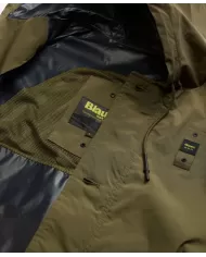 Trench Uomo verde militare con cappuccio 25SBLUK11239 007110 |BLAUER
