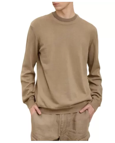 Felpa Uomo beige in cotone 25SBLUM01476 006233 |BLAUER Felpa Uomo beige in cotone 25SBLUM01476 006233 |BLAUER