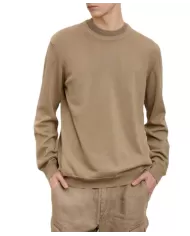 Felpa Uomo beige in cotone 25SBLUM01476 006233 |BLAUER Felpa Uomo beige in cotone 25SBLUM01476 006233 |BLAUER