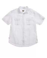 Camicia Uomo bianca di cotone m/c 25SBLUS02336 007137|BLAUER Camicia Uomo bianca di cotone m/c 25SBLUS02336 007137|BLAUER
