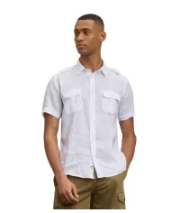 Camicia Uomo bianca di cotone m/c 25SBLUS02336 007137|BLAUER Camicia Uomo bianca di cotone m/c 25SBLUS02336 007137|BLAUER