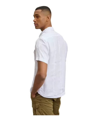 Camicia Uomo bianca di cotone m/c 25SBLUS02336 007137|BLAUER Camicia Uomo bianca di cotone m/c 25SBLUS02336 007137|BLAUER