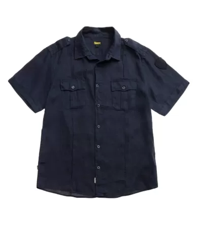 Camicia Uomo blu in cotone m/c 25SBLUS02336 007137 |BLAUER Camicia Uomo blu in cotone m/c 25SBLUS02336 007137 |BLAUER