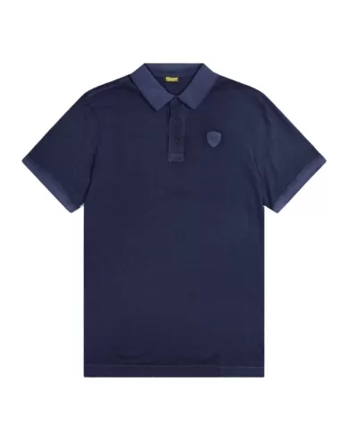 Polo Uomo blu in cotone 25SBLUT02346 007132|BLAUER Polo Uomo blu in cotone 25SBLUT02346 007132|BLAUER