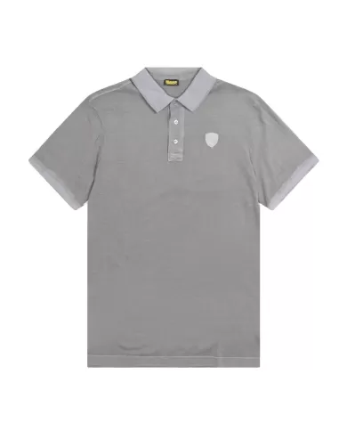 Polo Uomo grigio chiaro in cotone 25SBLUT02346 007132|BLAUER Polo Uomo grigio chiaro in cotone 25SBLUT02346 007132|BLAUER