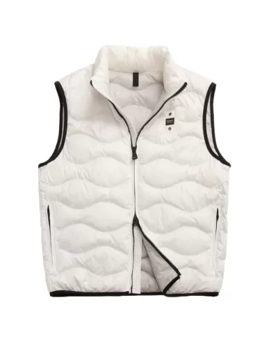 Smanicato Uomo bianco ad ondina 25SBLUX02230 005958|BLAUER Smanicato Uomo bianco ad ondina 25SBLUX02230 005958|BLAUER
