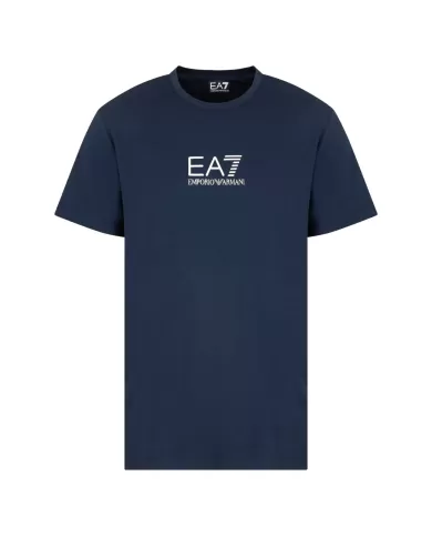 T-shirt Uomo blu in jersey con stampa 7M000301 AF13739|EA7