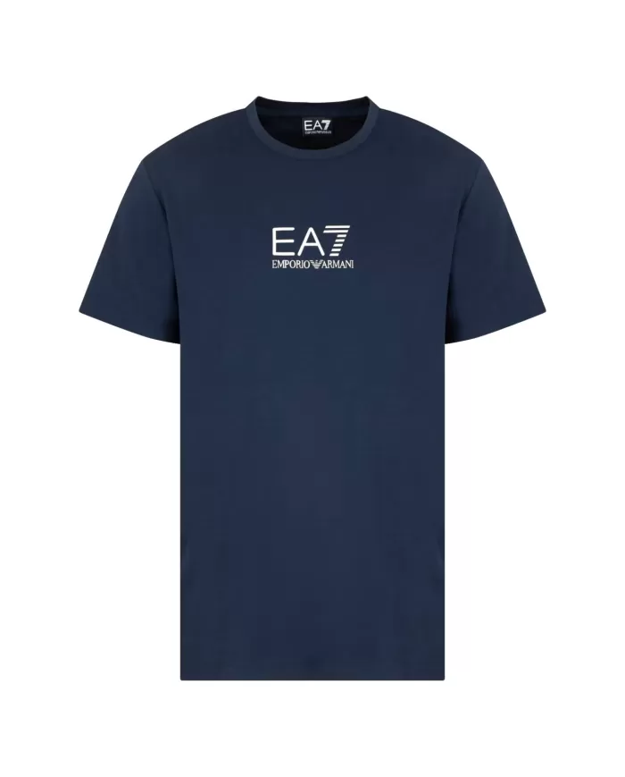 T-shirt Uomo blu in jersey con stampa 7M000301 AF13739|EA7 T-shirt Uomo blu in jersey con stampa 7M000301 AF13739|EA7