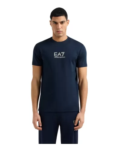 T-shirt Uomo blu in jersey con stampa 7M000301 AF13739|EA7