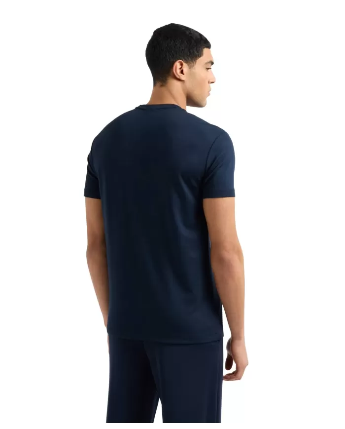T-shirt Uomo blu in jersey con stampa 7M000301 AF13739|EA7 T-shirt Uomo blu in jersey con stampa 7M000301 AF13739|EA7
