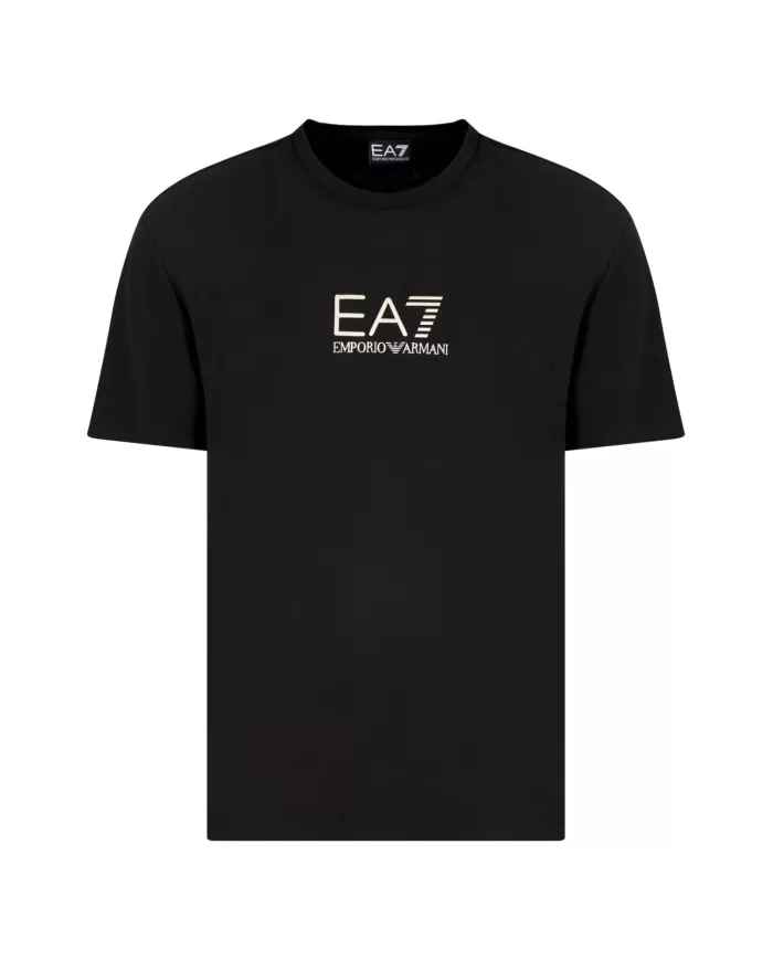 T-shirt Uomo nera in jersey con stampa 7M000301 AF13739|EA7 T-shirt Uomo nera in jersey con stampa 7M000301 AF13739|EA7