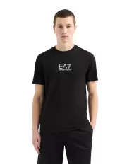 T-shirt Uomo nera in jersey con stampa 7M000301 AF13739|EA7 T-shirt Uomo nera in jersey con stampa 7M000301 AF13739|EA7