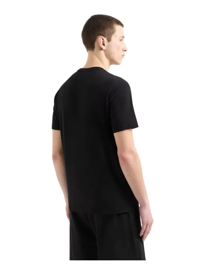 T-shirt Uomo nera in jersey con stampa 7M000301 AF13739|EA7 T-shirt Uomo nera in jersey con stampa 7M000301 AF13739|EA7