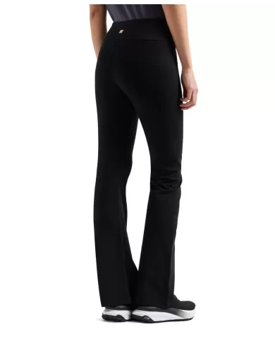 Leggings Donna nero in cotone a zampetta 7W000081 AF12484|EA7