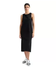 Abito Donna nero lungo in cotone 7W000180 AF12484|EA7 Abito Donna nero lungo in cotone 7W000180 AF12484|EA7