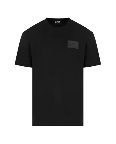 T-shirt Uomo nera in cotone 7X000014 AF13741|EA7