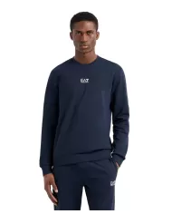 Felpa Uomo blu in cotone 8NPM30 PJVRZ|EA7 Felpa Uomo blu in cotone 8NPM30 PJVRZ|EA7