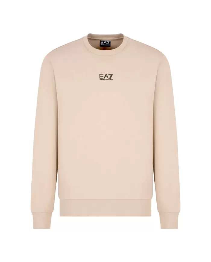 Felpa Uomo beige in cotone 8NPM30 PJVRZ|EA7 Felpa Uomo beige in cotone 8NPM30 PJVRZ|EA7