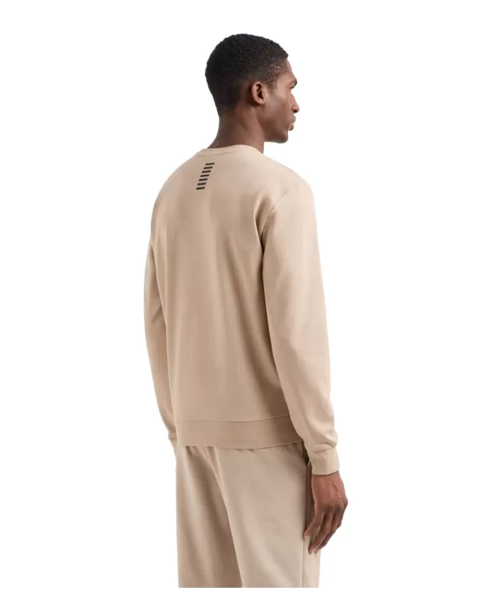 Felpa Uomo beige in cotone 8NPM30 PJVRZ|EA7 Felpa Uomo beige in cotone 8NPM30 PJVRZ|EA7