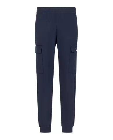 Pantaloni Uomo blu in cotone gym 8NPP67 PJVRZ|EA7