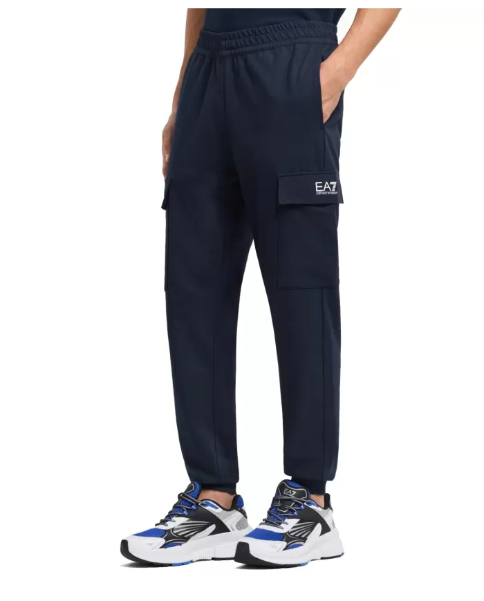 Pantaloni Uomo blu in cotone gym 8NPP67 PJVRZ|EA7 Pantaloni Uomo blu in cotone gym 8NPP67 PJVRZ|EA7