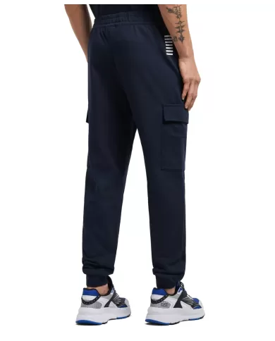Pantaloni Uomo blu in cotone gym 8NPP67 PJVRZ|EA7