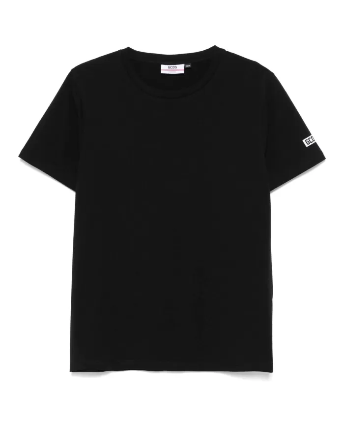 T-shirt Uomo nera in cotone A2EM2300UW1 |GCDS Essential